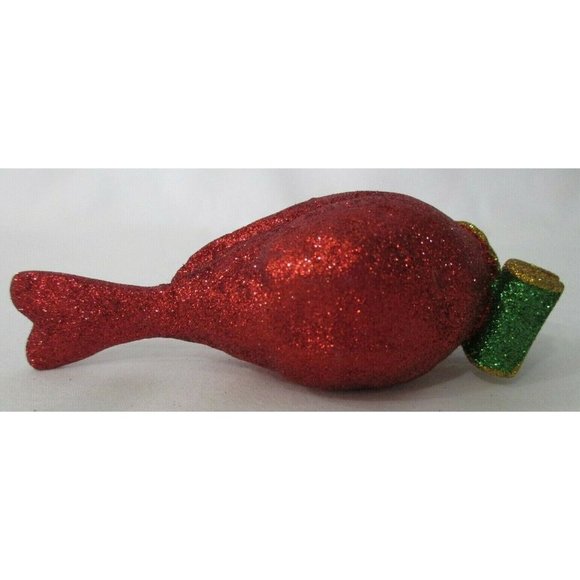 Glitter Cardinal Christmas Ornament GUC - Picture 5 of 5